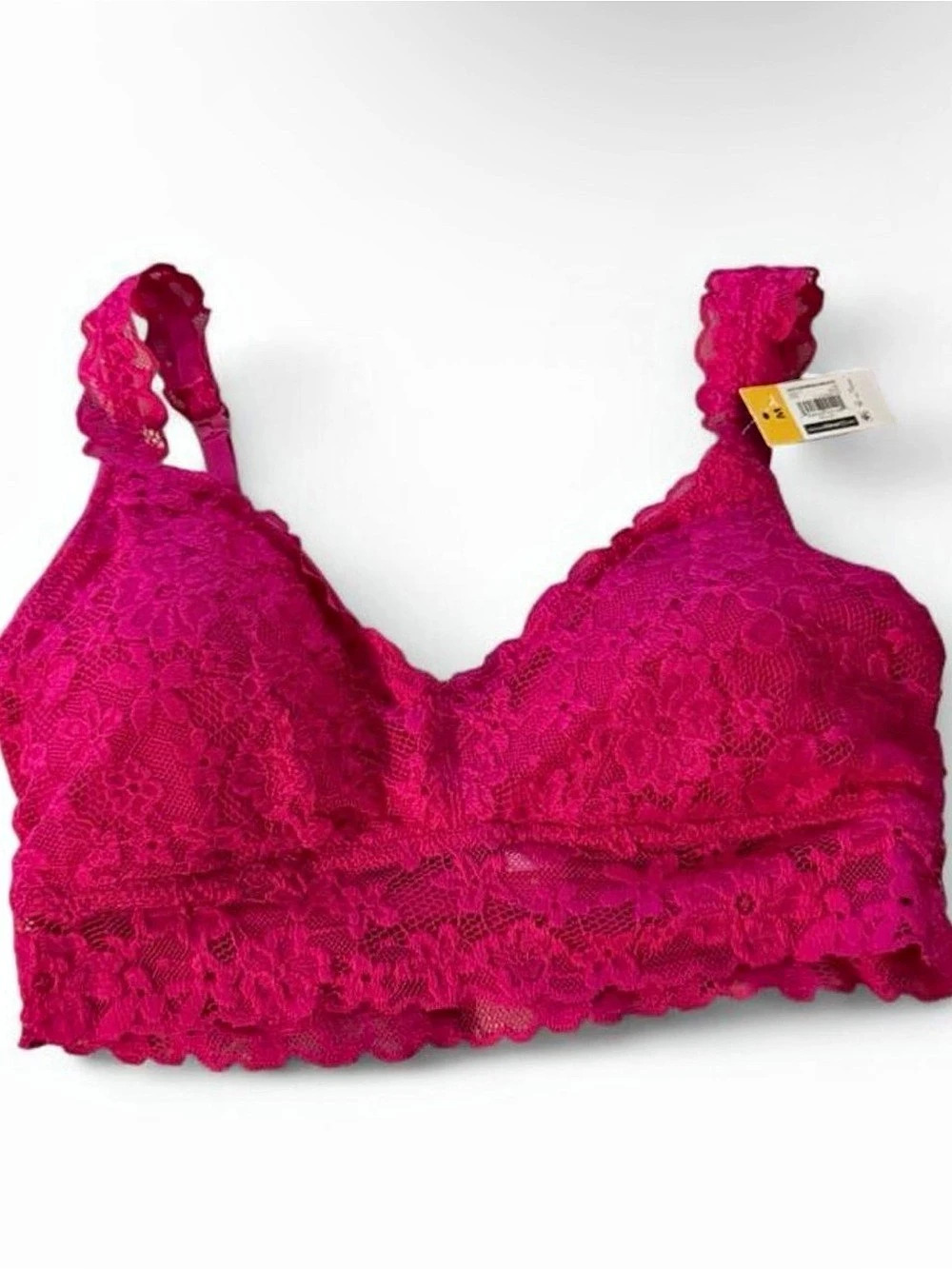 Hot Pink Lace Convertible Bralette Size Medium NWT